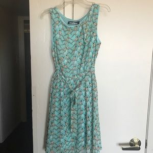Bird print dress
